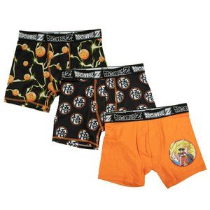 Funimation Boys Dragon Ball Z Boxer Brief 3-Pack Underwear Size 8  NWT